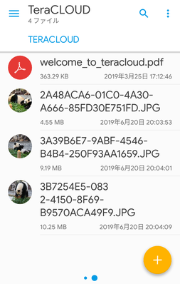 InfiniCLOUDを表示